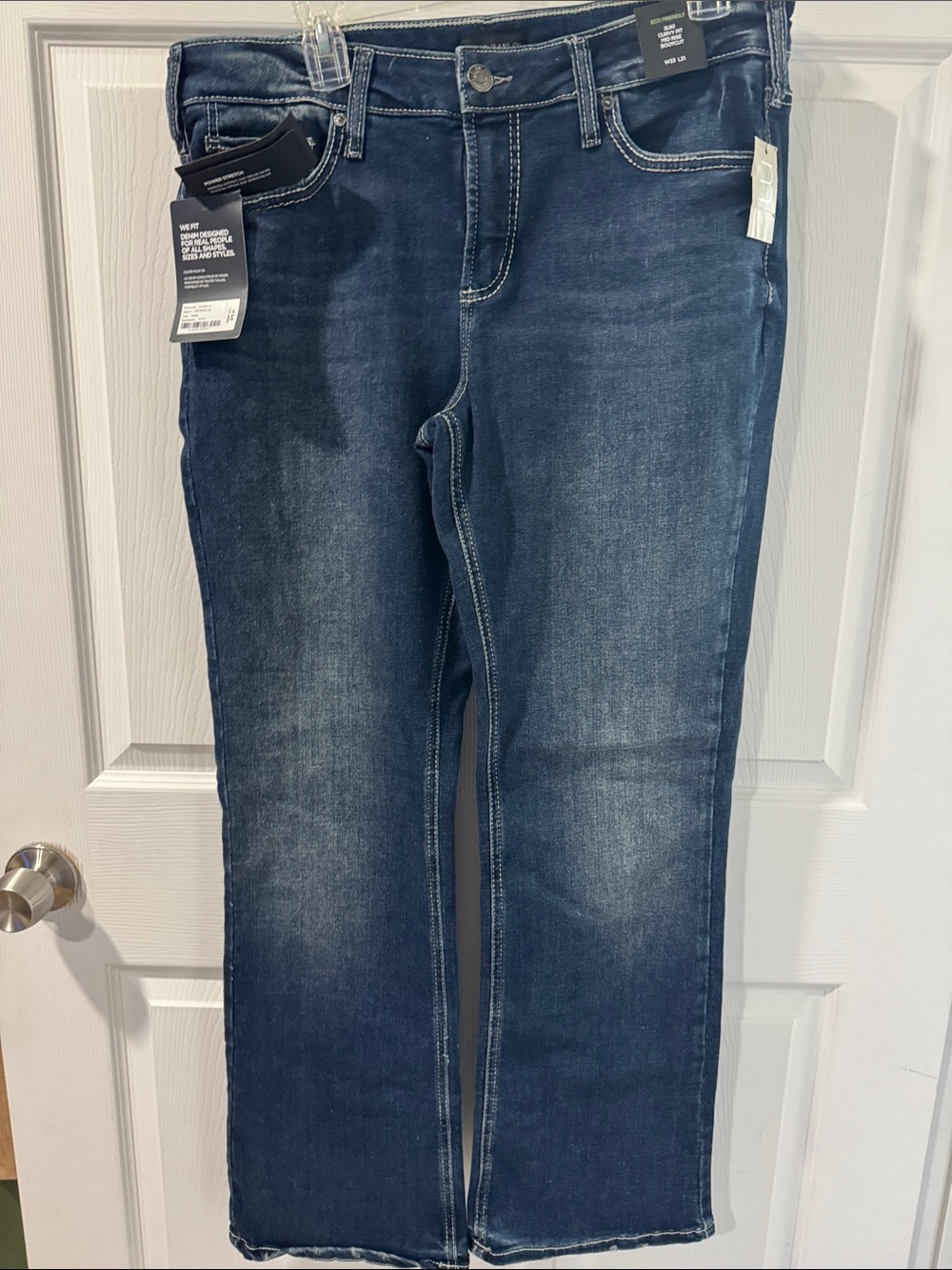 Silver Jeans Women's Dark Blue Boot Cut Jeans